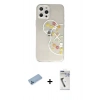 MARSİLYAN™- iPhone 12 Pro Max Kılıf Eksen Asil Prime - Şeffaf Uv Polymer Nano Ekran Koruyucu + Shine Kamera Lens Koruma Cam - MI