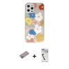 MARSİLYAN™- iPhone 12 Pro Max Kılıf Eksen Asil Prime - Şeffaf Uv Polymer Nano Ekran Koruyucu + Shine Kamera Lens Koruma Cam - SABE