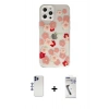 MARSİLYAN™- iPhone 12 Pro Max Kılıf Eksen Asil Prime - Şeffaf Uv Polymer Nano Ekran Koruyucu + Shine Kamera Lens - LT