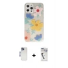MARSİLYAN™- iPhone 12 Pro Max Kılıf Eksen Asil Prime - Şeffaf Uv Polymer Nano Ekran Koruyucu + Shine Kamera Lens - LT