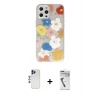MARSİLYAN™- iPhone 12 Pro Max Kılıf Eksen Asil Prime - Şeffaf Uv Polymer Nano Ekran Koruyucu + Shine Kamera Lens - LT