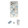 MARSİLYAN™- iPhone 12 Pro Max Kılıf Eksen Asil Prime - Şeffaf Uv Polymer Nano Ekran Koruyucu + Shine Kamera Lens Koruma Cam - GS