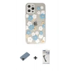 MARSİLYAN™- iPhone 12 Pro Max Kılıf Eksen Asil Prime - Şeffaf Uv Polymer Nano Ekran Koruyucu + Shine Kamera Lens Koruma Cam - SH