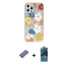 MARSİLYAN™- iPhone 12 Pro Max Kılıf Eksen Asil Prime - Siyah 18D Cam Ekran Koruyucu + Metal Kamera Lens Koruma Cam - GD