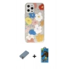 MARSİLYAN™- iPhone 12 Pro Max Kılıf Eksen Asil Prime - Siyah 18D Cam Ekran Koruyucu + Metal Kamera Lens Koruma Cam - GS