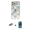 MARSİLYAN™- iPhone 12 Pro Max Kılıf Eksen Asil Prime - Siyah 18D Cam Ekran Koruyucu + Renkli Kamera Lens Koruma Cam - MI