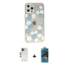 MARSİLYAN™- iPhone 12 Pro Max Kılıf Eksen Asil Prime - Siyah 18D Cam Ekran Koruyucu + Shine Kamera Lens - GD