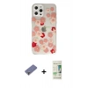 MARSİLYAN™- iPhone 12 Pro Max Kılıf Eksen Asil Prime - Siyah 20D Premium Cam Ekran Koruyucu + Metal Kamera Lens Koruma Cam - GD