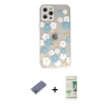 MARSİLYAN™- iPhone 12 Pro Max Kılıf Eksen Asil Prime - Siyah 20D Premium Cam Ekran Koruyucu + Metal Kamera Lens Koruma Cam - GD