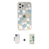 MARSİLYAN™- iPhone 12 Pro Max Kılıf Eksen Asil Prime - Siyah 20D Premium Cam Ekran Koruyucu + Shine Kamera Lens - LT