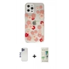 MARSİLYAN™- iPhone 12 Pro Max Kılıf Eksen Asil Prime - Siyah 20D Premium Cam Ekran Koruyucu + Shine Kamera Lens - LT