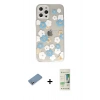 MARSİLYAN™- iPhone 12 Pro Max Kılıf Eksen Asil Prime - Siyah 20D Premium Cam Ekran Koruyucu + Shine Kamera Lens Koruma Cam - GS