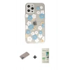 MARSİLYAN™- iPhone 12 Pro Max Kılıf Eksen Asil Prime - Siyah 20D Premium Cam Ekran Koruyucu + Shine Kamera Lens Koruma Cam - SABE