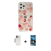 MARSİLYAN™- iPhone 12 Pro Max Kılıf Eksen Asil Prime - Siyah 34D Izgaralı Cam + Shine Kamera Lens - LT