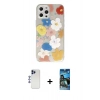 MARSİLYAN™- iPhone 12 Pro Max Kılıf Eksen Asil Prime - Siyah 34D Izgaralı Cam + Shine Kamera Lens - LT