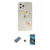 MARSİLYAN™- iPhone 12 Pro Max Kılıf Eksen Asil Prime - Siyah 34D Izgaralı Cam + Metal Kamera Lens Koruma Cam - GD