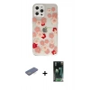 MARSİLYAN™- iPhone 12 Pro Max Kılıf Eksen Asil Prime - Siyah 360 Mat Full Body Arka Koruyucu + Renkli Kamera Lens Koruma Cam - MI