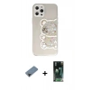 MARSİLYAN™- iPhone 12 Pro Max Kılıf Eksen Asil Prime - Siyah 360 Mat Full Body Arka Koruyucu + Shine Kamera Lens Koruma Cam - SH