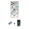 MARSİLYAN™- iPhone 12 Pro Max Kılıf Eksen Asil Prime - Siyah 360 Mat Full Body Arka Koruyucu + Shine Kamera Lens Koruma Cam - GI