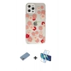MARSİLYAN™- iPhone 12 Pro Max Kılıf Eksen Asil Prime - Siyah 3D Antistatik Cam Ekran Koruyucu + Shine Kamera Lens Koruma Cam - GS