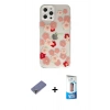 MARSİLYAN™- iPhone 12 Pro Max Kılıf Eksen Asil Prime - Siyah 5D Eko Cam Ekran Koruyucu + Metal Kamera Lens Koruma Cam - GD