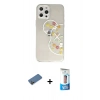 MARSİLYAN™- iPhone 12 Pro Max Kılıf Eksen Asil Prime - Siyah 5D Eko Cam Ekran Koruyucu + Shine Kamera Lens Koruma Cam - GD