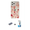 MARSİLYAN™- iPhone 12 Pro Max Kılıf Eksen Asil Prime - Siyah 5D Eko Cam Ekran Koruyucu + Renkli Kamera Lens Koruma Cam - MI