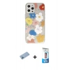 MARSİLYAN™- iPhone 12 Pro Max Kılıf Eksen Asil Prime - Siyah 5D Eko Cam Ekran Koruyucu + Mavi Shine Kamera Lens Koruma Cam
