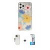 MARSİLYAN™- iPhone 12 Pro Max Kılıf Eksen Asil Prime - Siyah 5D Eko Cam Ekran Koruyucu + Shine Kamera Lens - GD