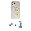 MARSİLYAN™- iPhone 12 Pro Max Kılıf Eksen Asil Prime - Siyah 5D Eko Cam Ekran Koruyucu + Shine Kamera Lens Koruma Cam - SABE