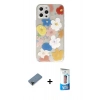 MARSİLYAN™- iPhone 12 Pro Max Kılıf Eksen Asil Prime - Siyah 5D Eko Cam Ekran Koruyucu + Shine Kamera Lens Koruma Cam - SH