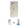 MARSİLYAN™- iPhone 12 Pro Max Kılıf Eksen Asil Prime - Siyah 5D Eko Cam Ekran Koruyucu + Shine Kamera Lens - GD
