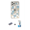 MARSİLYAN™- iPhone 12 Pro Max Kılıf Eksen Asil Prime - Siyah 5D Eko Cam Ekran Koruyucu + Turuncu Renkli Kamera Lens Koruma Cam