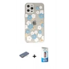 MARSİLYAN™- iPhone 12 Pro Max Kılıf Eksen Asil Prime - Siyah 5D Eko Cam Ekran Koruyucu + Renkli Kamera Lens Koruma Cam - YL