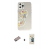 MARSİLYAN™- iPhone 12 Pro Max Kılıf Eksen Asil Prime - Siyah 6D Mat Seramik Hayalet Nano Ekran Koruyucu + Shine Kamera Lens Koruma Cam - SABE