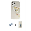 MARSİLYAN™- iPhone 12 Pro Max Kılıf Eksen Asil Prime - Siyah 6D Mat Seramik Hayalet Nano Ekran Koruyucu + Shine Kamera Lens Koruma Cam - MI