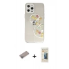 MARSİLYAN™- iPhone 12 Pro Max Kılıf Eksen Asil Prime - Siyah 6D Mat Seramik Hayalet Nano Ekran Koruyucu + Shine Kamera Lens Koruma Cam - SABE