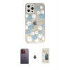MARSİLYAN™- iPhone 12 Pro Max Kılıf Eksen Asil Prime - Siyah 6D Mat Seramik Hayalet Nano Ekran Koruyucu + Neon Fosforlu Kamera Lens - TU