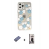 MARSİLYAN™- iPhone 12 Pro Max Kılıf Eksen Asil Prime - Siyah Bilvis Hayalet Cam Ekran Koruyucu + Metal Kamera Lens Koruma Cam - GD