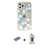MARSİLYAN™- iPhone 12 Pro Max Kılıf Eksen Asil Prime - Siyah Bilvis Hayalet Cam Ekran Koruyucu + Renkli Kamera Lens Koruma Cam - SI