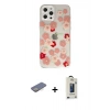 MARSİLYAN™- iPhone 12 Pro Max Kılıf Eksen Asil Prime - Siyah Bilvis Hayalet Cam Ekran Koruyucu + Sarı Renkli Kamera Lens Koruma Cam