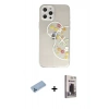 MARSİLYAN™- iPhone 12 Pro Max Kılıf Eksen Asil Prime - Siyah Bilvis Hayalet Cam Ekran Koruyucu + Shine Kamera Lens Koruma Cam - MI