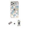 MARSİLYAN™- iPhone 12 Pro Max Kılıf Eksen Asil Prime - Siyah Bilvis Hayalet Cam Ekran Koruyucu + Shine Kamera Lens Koruma Cam - SABE
