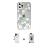 MARSİLYAN™- iPhone 12 Pro Max Kılıf Eksen Asil Prime - Siyah Bilvis Hayalet Cam Ekran Koruyucu + Shine Kamera Lens - LT