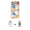 MARSİLYAN™- iPhone 12 Pro Max Kılıf Eksen Asil Prime - Siyah Bilvis Hayalet Cam Ekran Koruyucu + Shine Kamera Lens - LT
