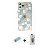 MARSİLYAN™- iPhone 12 Pro Max Kılıf Eksen Asil Prime - Siyah Bilvis Hayalet Cam Ekran Koruyucu + Shine Kamera Lens Koruma Cam - MI