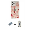 MARSİLYAN™- iPhone 12 Pro Max Kılıf Eksen Asil Prime - Siyah Bilvis Hayalet Cam Ekran Koruyucu + Shine Kamera Lens Koruma Cam - SH