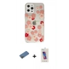 MARSİLYAN™- iPhone 12 Pro Max Kılıf Eksen Asil Prime - Siyah Joko 5D Cam + Shine Kamera Lens Koruma Cam - GD