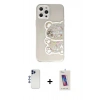 MARSİLYAN™- iPhone 12 Pro Max Kılıf Eksen Asil Prime - Siyah Joko 5D Cam + Shine Kamera Lens - LT