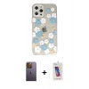 MARSİLYAN™- iPhone 12 Pro Max Kılıf Eksen Asil Prime - Siyah Joko 5D Cam + Neon Fosforlu Kamera Lens - SI